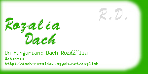 rozalia dach business card